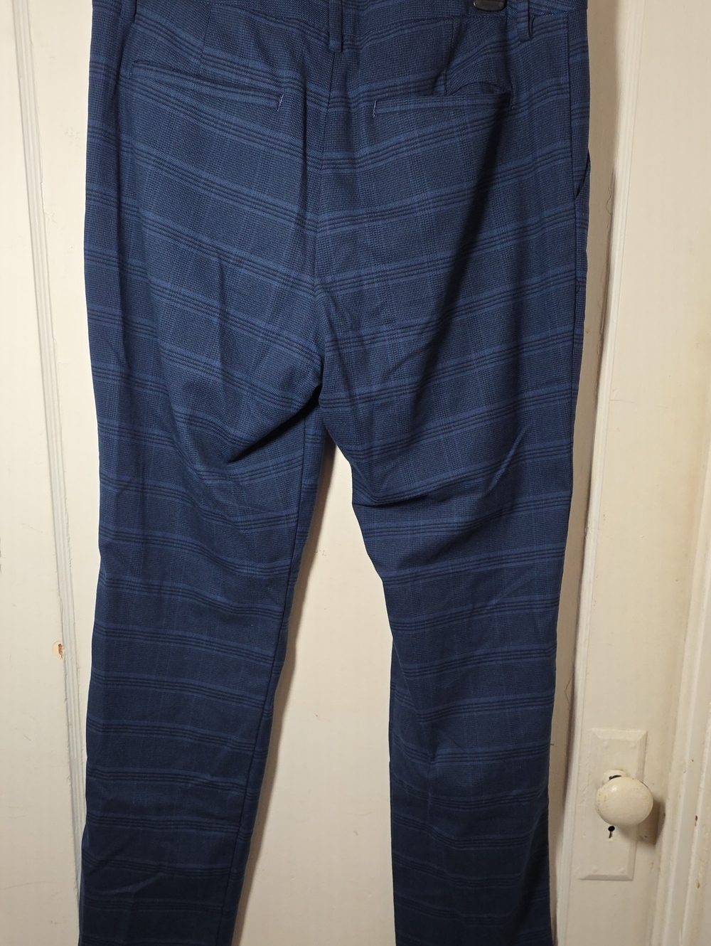 Lee Women's Blue Plaid Dress Pants